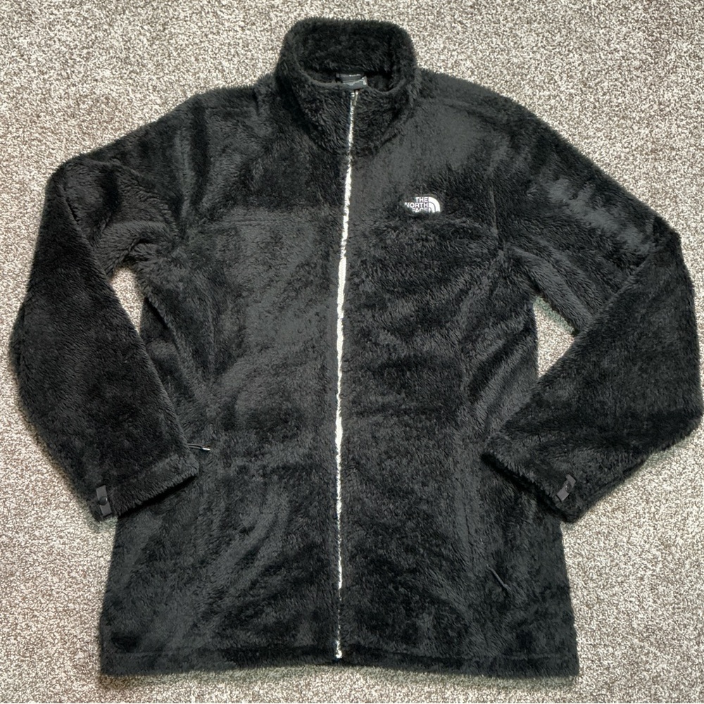 The North Face Black Teddy Bear Fuzzy Fleece Jacket 
Contrast Black & White 
XL